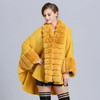 Fox Fur Collar Knit Coat 