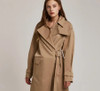 Classic Belted Tan Overcoat