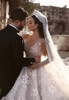 Fairytale Sheer Long Sleeve Lace Bridal Gown