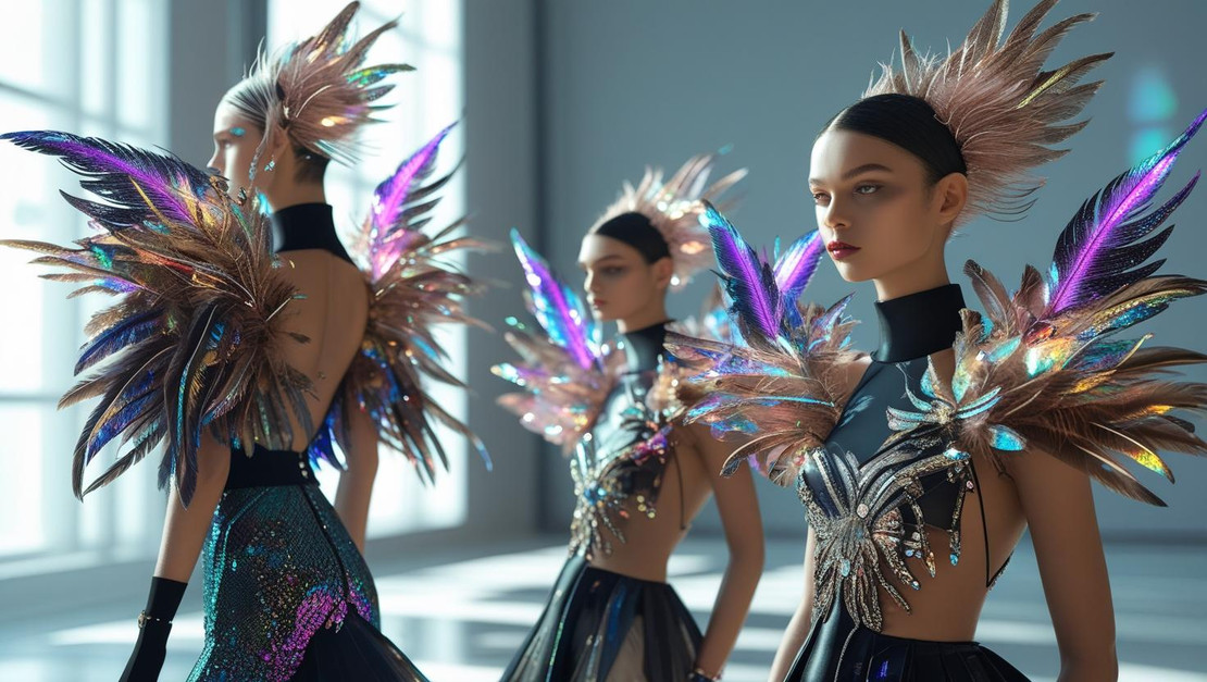 Digital Feathers: CGI-Inspired Avian Embellishments Elevate Haute Couture 2025 Digital Feathers: CGI-Inspired Avian Embellishments Elevate Haute Couture 2025