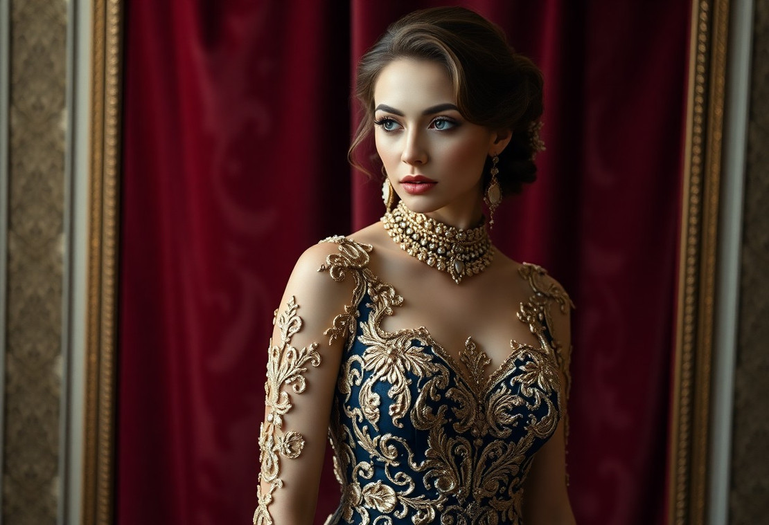 Gilded Glamour - The Return of Ornate Baroque Detailing in Eveningwear Gilded Glamour - The Return of Ornate Baroque Detailing in Eveningwear