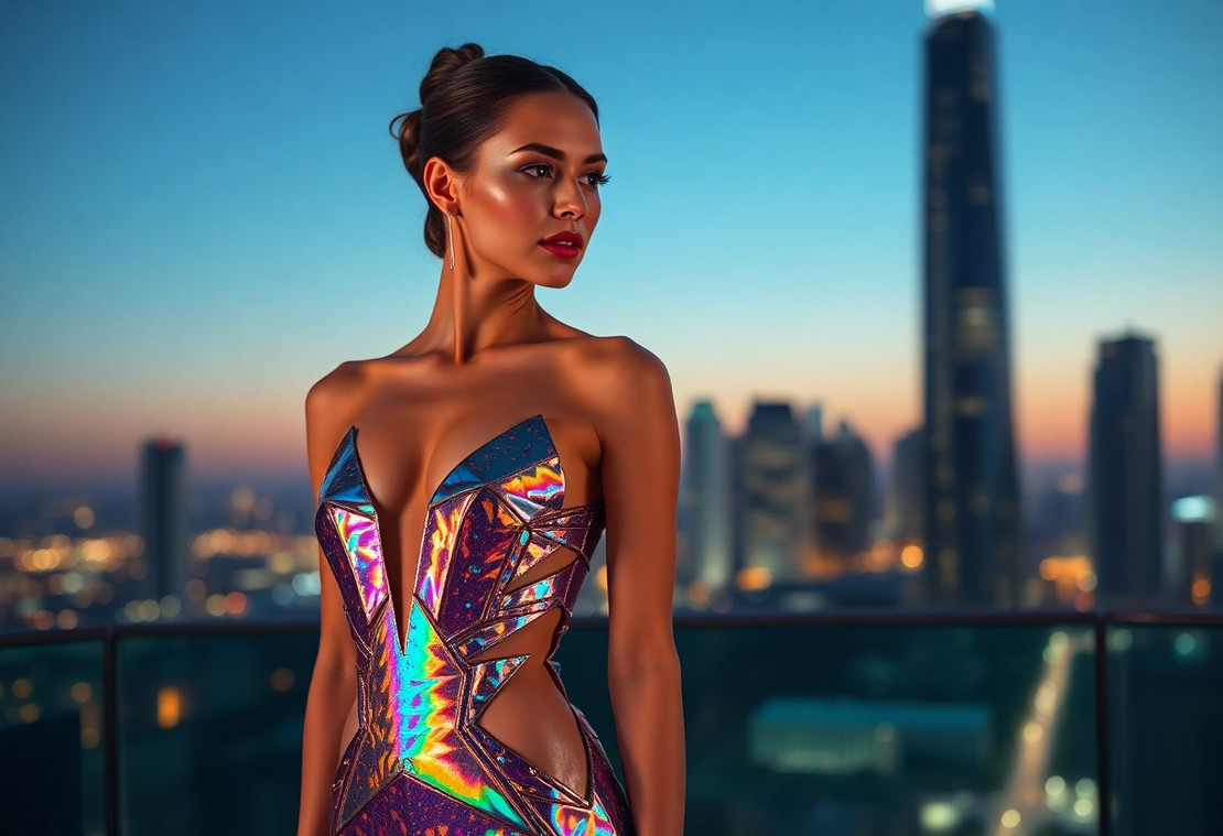 Holographic Layers - The Futuristic Sheen Defining Modern Eveningwear Holographic Layers - The Futuristic Sheen Defining Modern Eveningwear