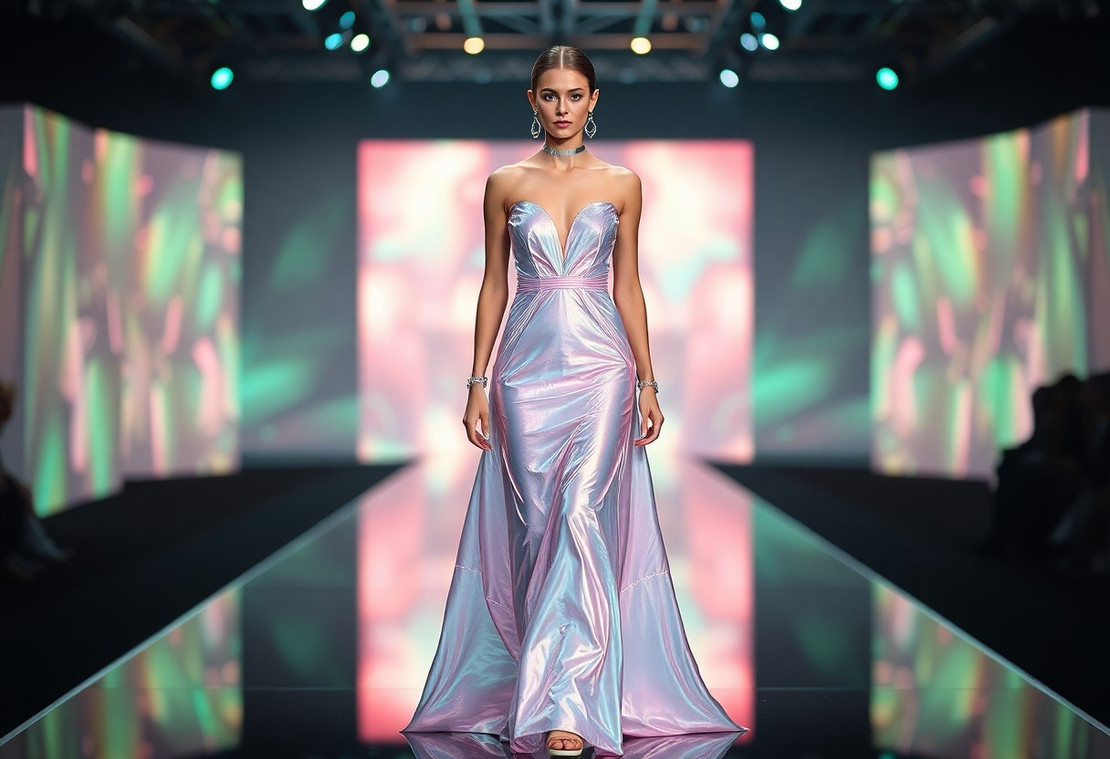 Liquid Pastels - The Futuristic Fabric Trend Set To Shine On 2025 Runways Liquid Pastels - The Futuristic Fabric Trend Set To Shine On 2025 Runways