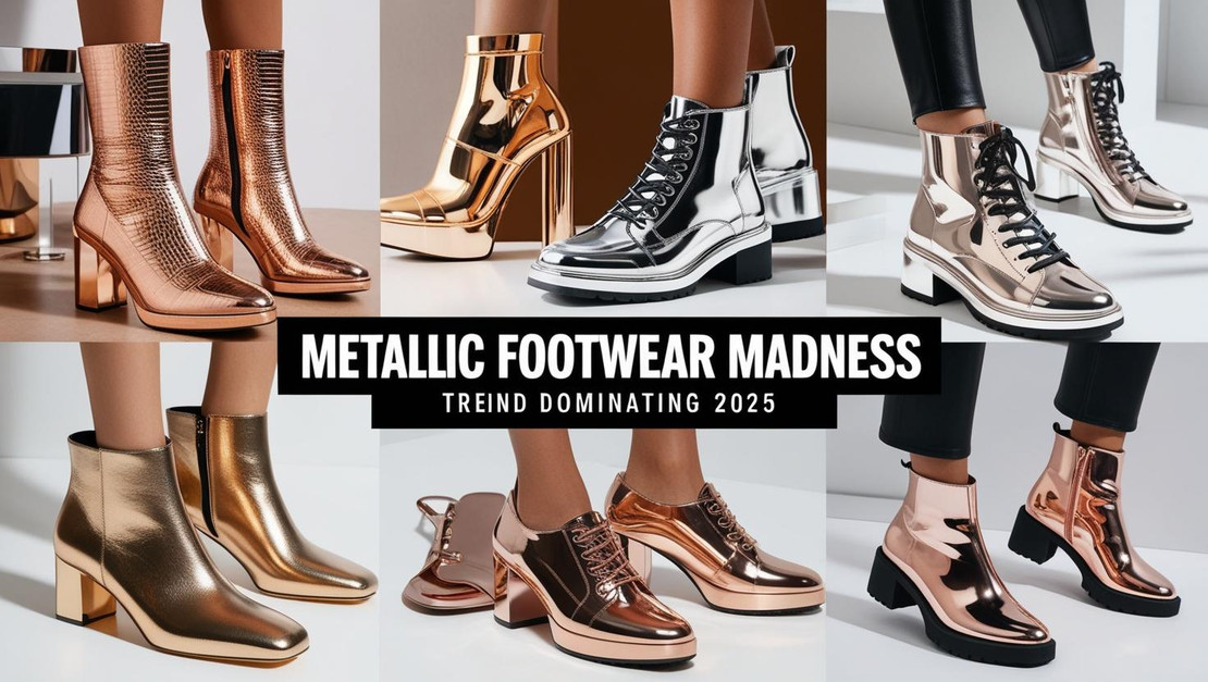  Metallic Footwear Madness: The Shiny Shoe Trend Dominating 2025