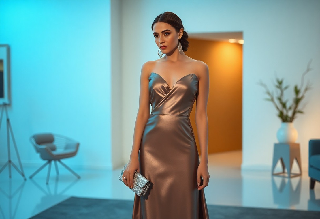 Metallic Minimalism – Subtle Shine in Modern Eveningwear