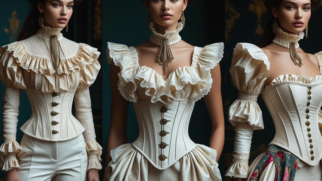  Neo-Victorian Summer 2025: Ruffled Blouses & Corseted Silhouettes Lead the Romantic Revival