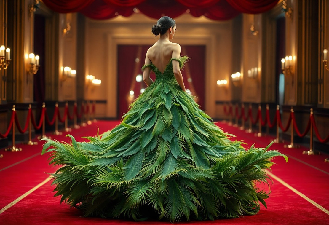 Plant-Based Feathers Are Transforming Red Carpet Fashion | Sustainable Couture