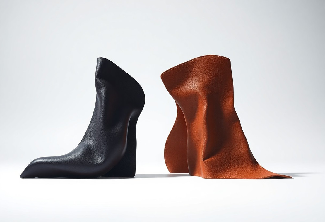 Sculpted Leather - Architectural Silhouettes Transforming Classic Skins Sculpted Leather - Architectural Silhouettes Transforming Classic Skins