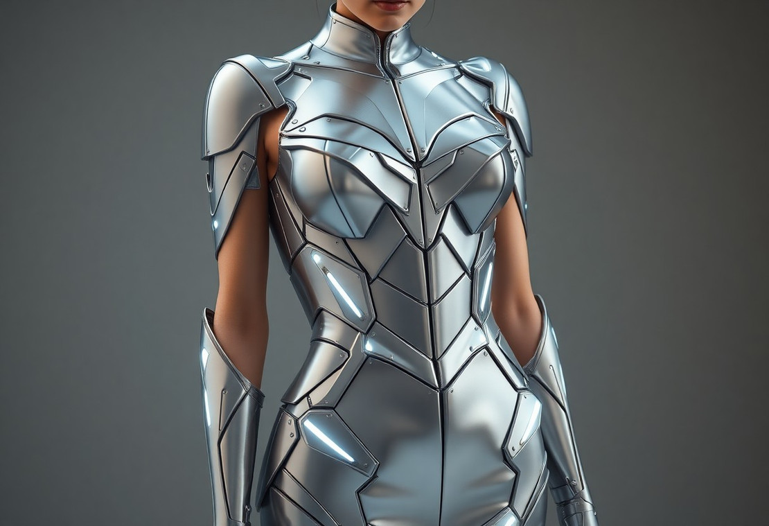 Sculpted Metallic Gowns Inspired by Futuristic Armor