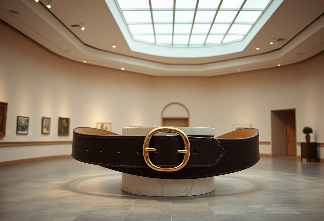 Statement Belts as Architectural Centerpieces