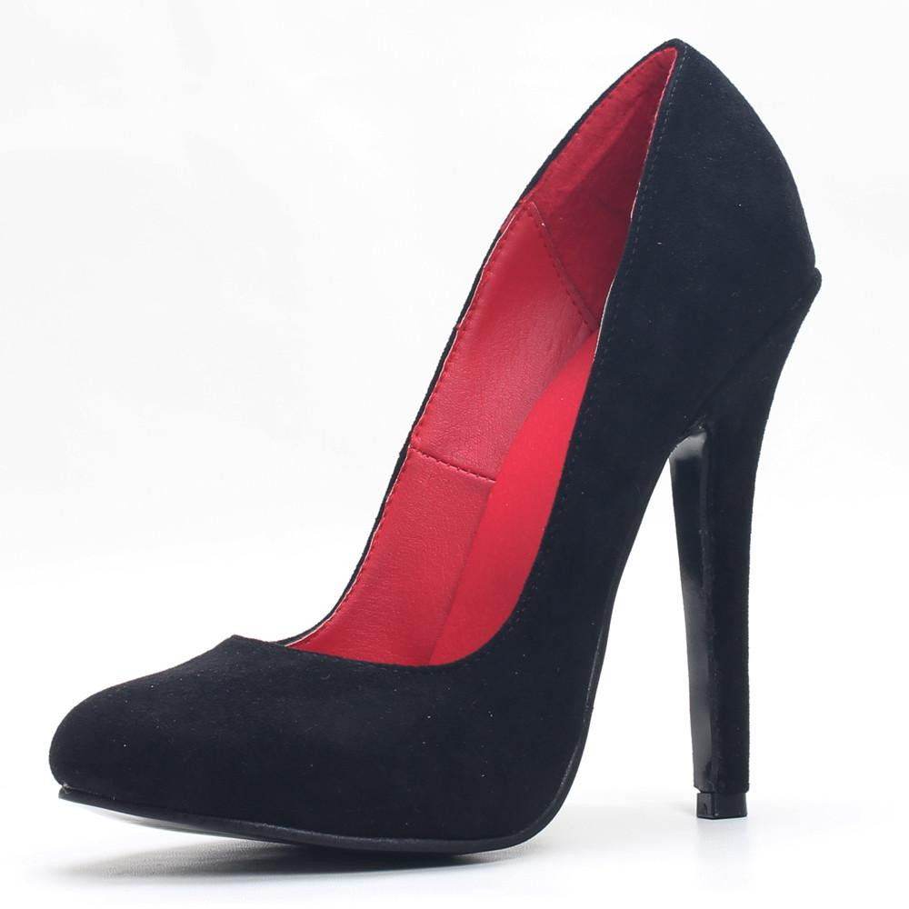 Inch Stiletto Round Toe Pumps Grrly Grrls
