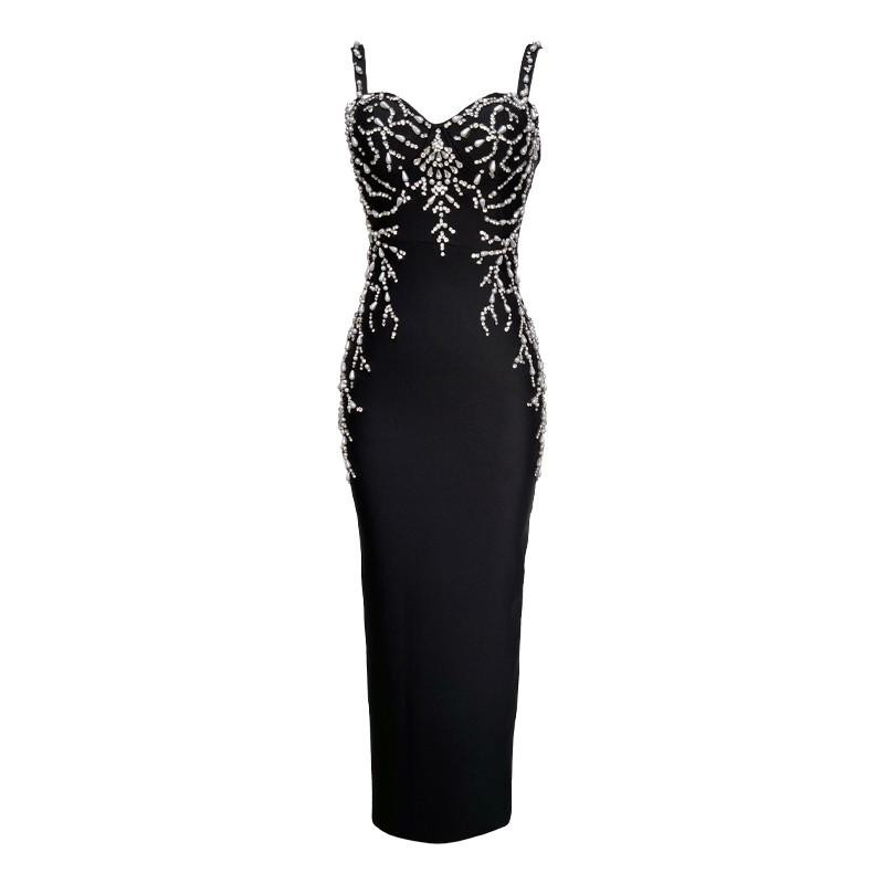 Starlight Noir Crystal Gown - Grrly Grrls Starlight Noir Crystal Gown - Grrly Grrls