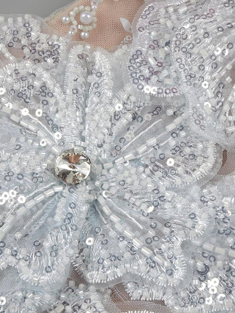 Tulle Bloom mini Dress grey Tulle Bloom mini Dress grey treat