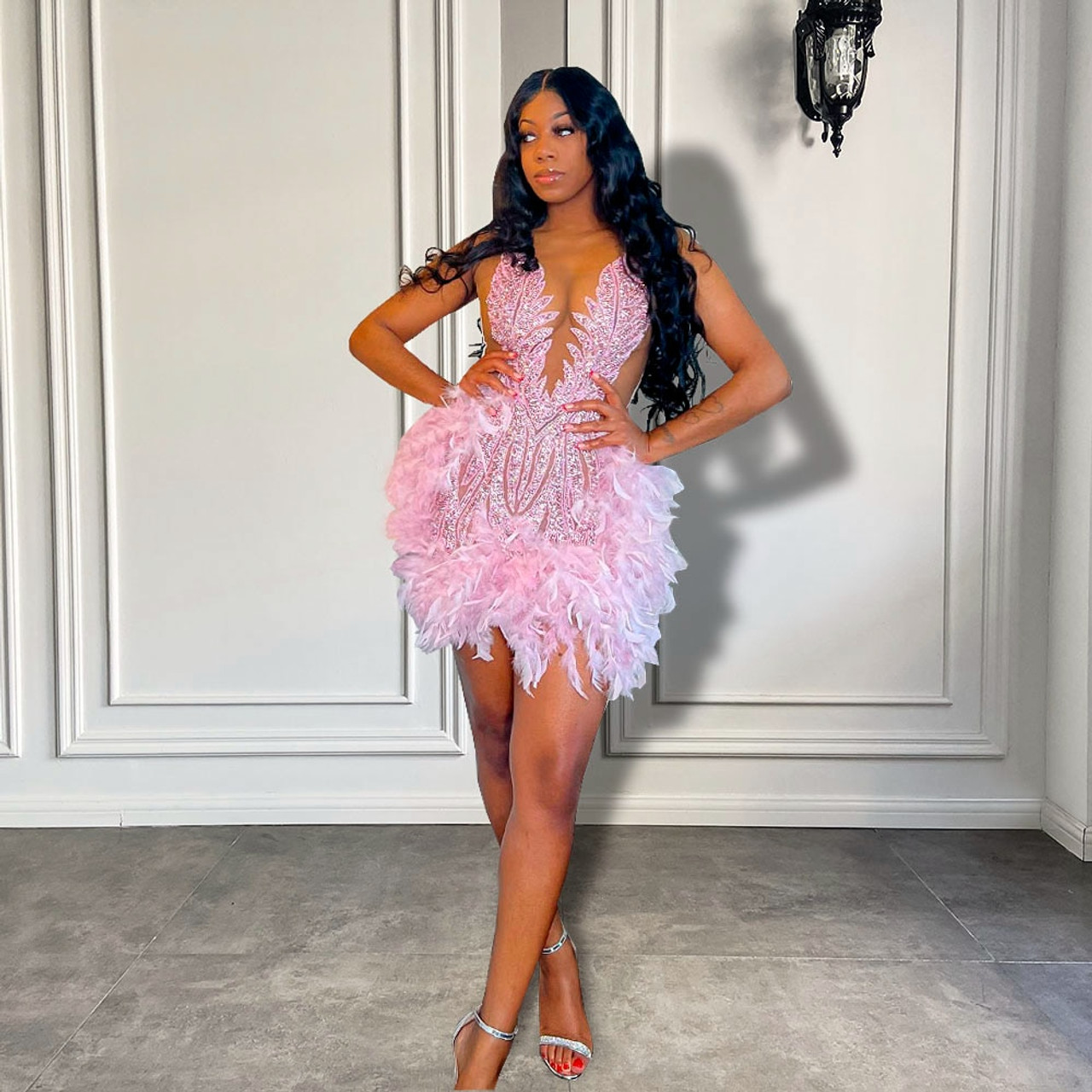 Stunning Feather Dresses for Your Prom