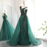 Grrly Grrls Emerald Mist One-Shoulder Gown by Grrly Grrls 