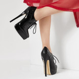 Grrly Grrls Vixen Lace-Up Stiletto Pumps Grrly Grrls Vixen Lace-Up Stiletto Pumps