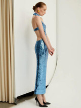  Midnight Tidal Midi Dress  