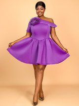 Petal Voltage Dress — Plus Size 