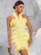 Sunlit Lace Mini Dress