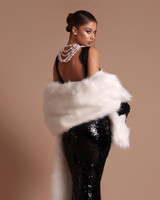 Nocturne Lace Sequin Gown 