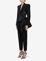 Grrly Grrls Velvet Edge Bow Blazer 