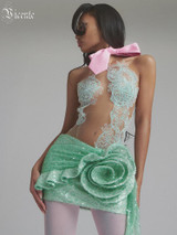 Petal Veil Mini Dress 