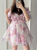 Blush Petal Mini Dress