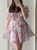 Blush Petal Mini Dress