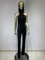 Grrly Grrls Obsidian Drape Jumpsuit  