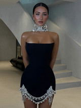 Noir Dusk Mini Dress