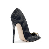 Grrly Grrls Indigo Chainpoint Heels 