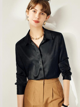 Grrly Grrls Elysian Silk Charmeuse Blouse 