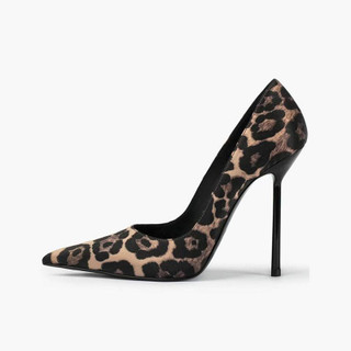 Grrly Grrls Wild Leopard Print Pointed Stilettos 