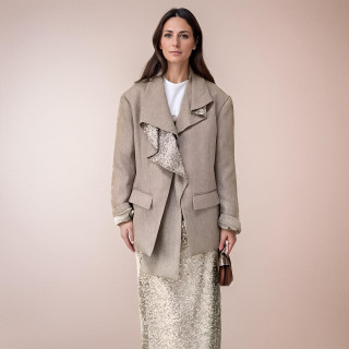  Midnight Whisper Sequin Blazer  