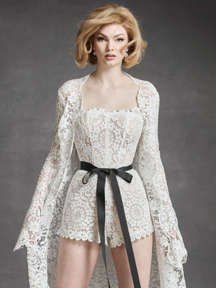 Midnight Temptation Lace Romper (Romper Only)