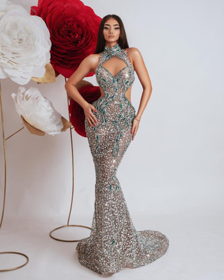 Emerald Flame Gown
