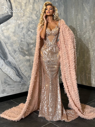 Golden Siren Sequin Gown 
