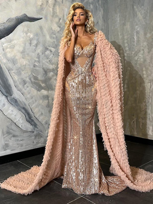 Golden Siren Sequin Gown 