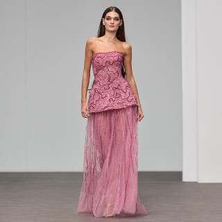 Grrly Grrls Blush Cascade Gown by Grrly Grrls
 