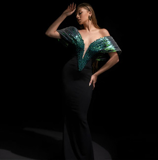 Grrly Grrls Velvet Prism Gown  