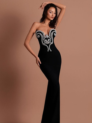 Grrly Grrls Obsidian Crown Gown  