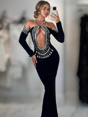 Grrly Grrls Starlit Noir Gown  