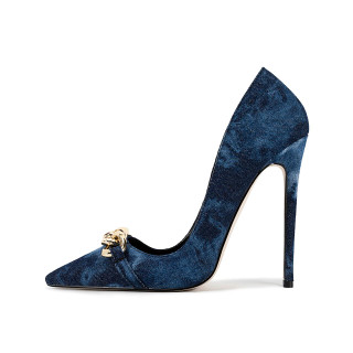 Grrly Grrls Indigo Chainpoint Heels 
