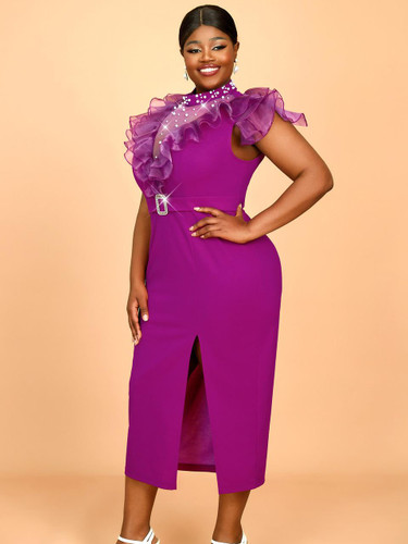  Crimson Amethyst Dress — Plus Size  