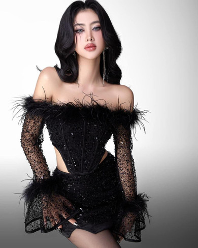 Grrly Grrls Starlit Cutout Mini Dress
 