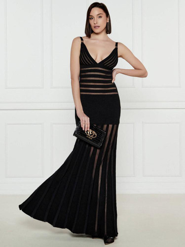Grrly Grrls Midnight Mirage Mesh Gown 