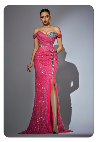 Grrly Grrls Fuchsia Flame Gown  