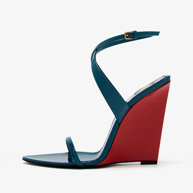 Grrly Grrls Prism Buckle Wedges  