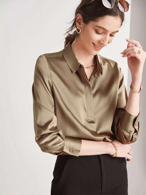 Elysian Silk Charmeuse Blouse