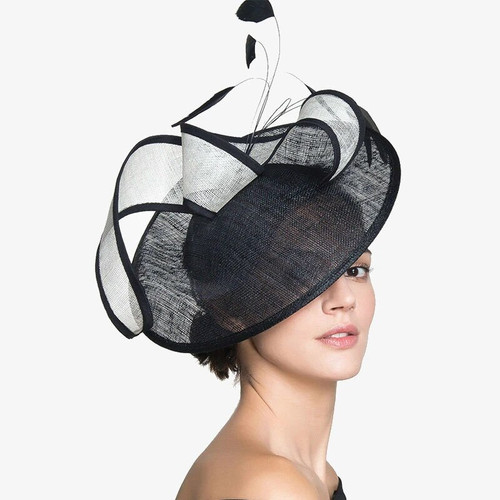 Sinamay Wide Brim Fedora Derby Fascinator